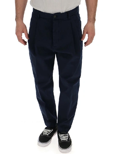 Shop Dsquared2 Pleated Detail Chino Pants In Blue