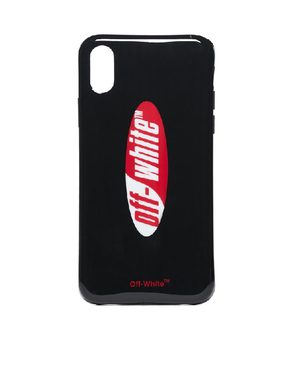 Off-white Logo Iphone X Cover In Black | ModeSens
