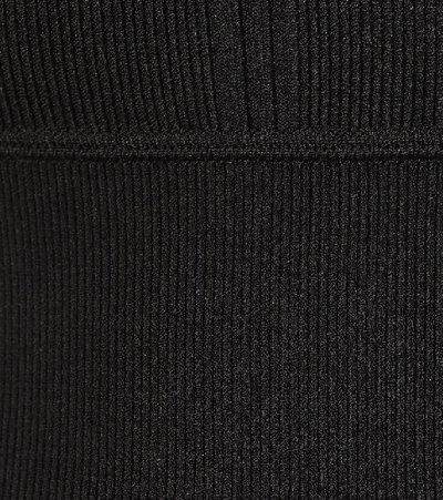 Shop Khaite Alexa Ribbed Jersey Bodysuit In Black