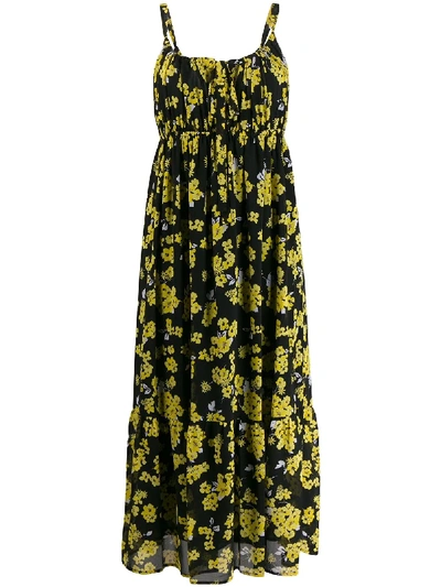 Shop Michael Michael Kors Floral Print Dress - Black