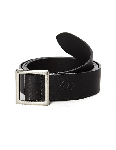 Shop Yohji Yamamoto Black Leather Belt