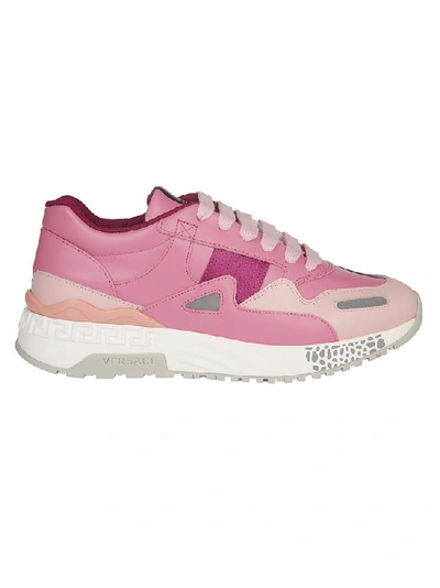 Shop Versace Achilles Sneakers In Pink