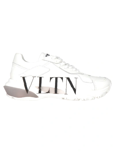 Shop Valentino Vltn Bounce In White + Copper