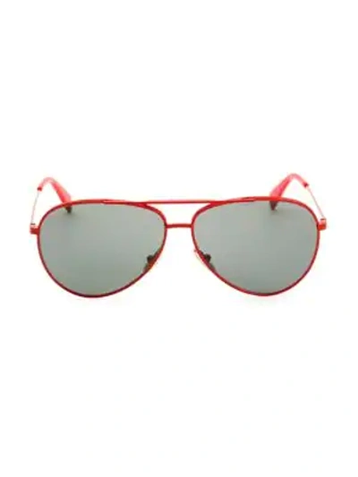 Shop Celine Men's 59mm Aviator Sunglasses In Red