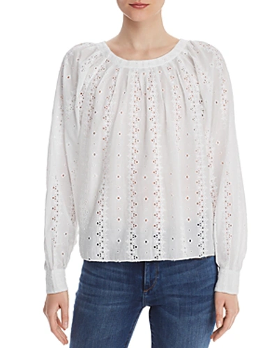 Shop Joie Holdena Eyelet Top In Clean White