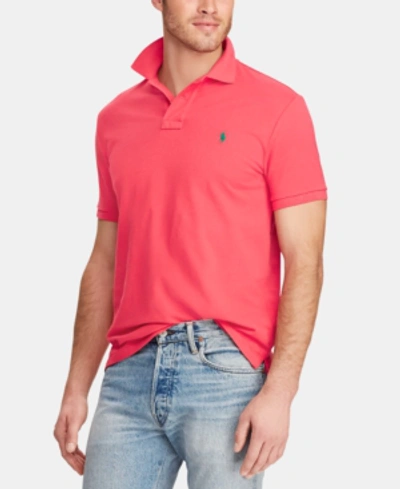 Shop Polo Ralph Lauren Men's Classic-fit Mesh Polo In Classic Red