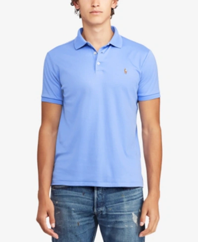 Shop Polo Ralph Lauren Men's Classic Fit Soft Touch Polo In Harbor Island Blue