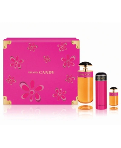 Shop Prada Candy Eau De Parfum 3-pc Gift Set