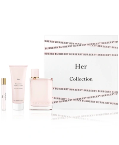 Burberry Her Eau De Parfum 3-pc Gift Set | ModeSens