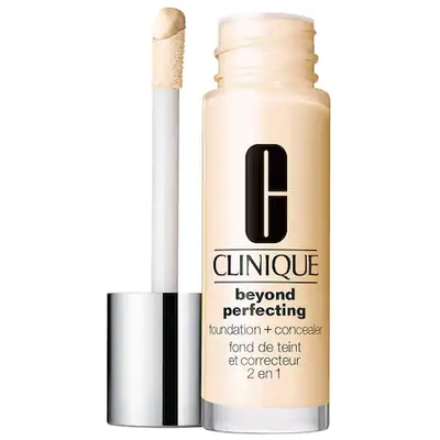 Shop Clinique Beyond Perfecting Foundation + Concealer Wn 01 Flax 1 oz/ 30 ml