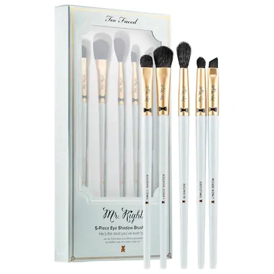 Shop Too Faced Mr. Right 5-piece Eye Shadow Brush Set