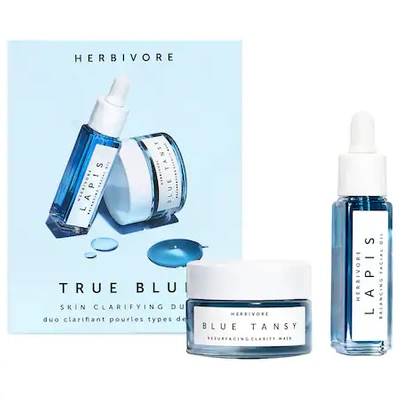 Shop Herbivore Mini True Blue Skin Clarifying Duo