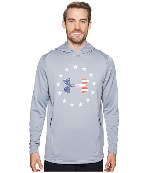 red white and blue under armour hoodie