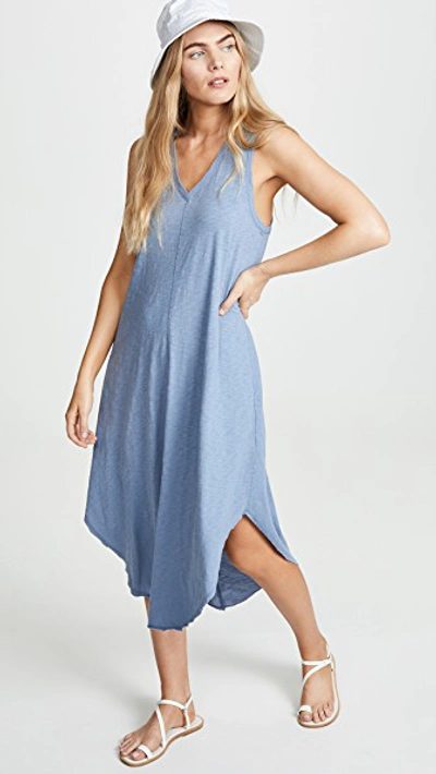 Shop Z Supply The Reverie Dress In Moody Blue