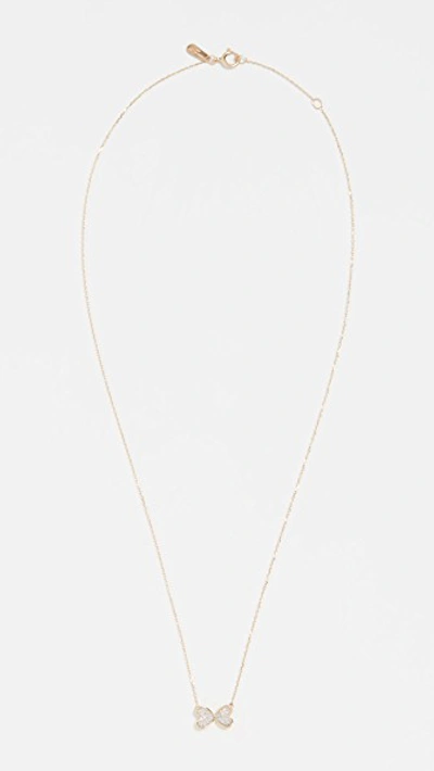 Shop Adina Reyter 14k Pave Butterfly Necklace In Gold