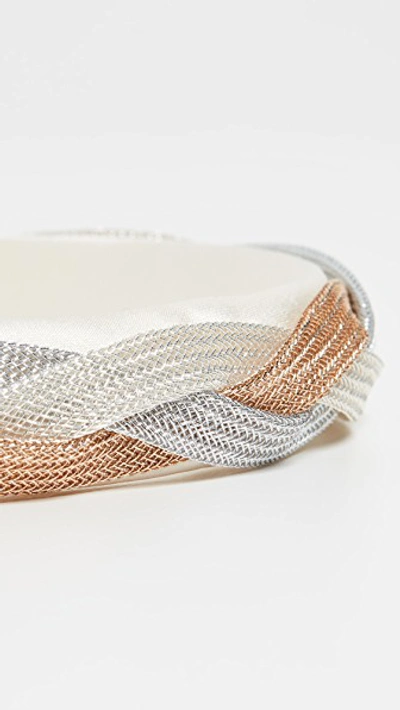 Shop Eugenia Kim Lucienne Headband In Champagne/silver/copper