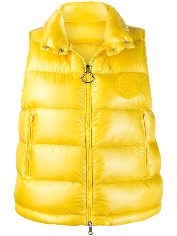 moncler yellow gilet