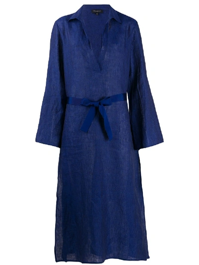 Shop Antonelli Tie Waist Dress - Blue