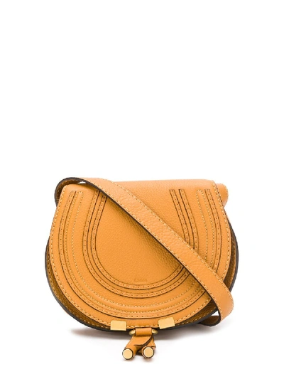 Shop Chloé Mini Marcie Crossbody Bag In Neutrals