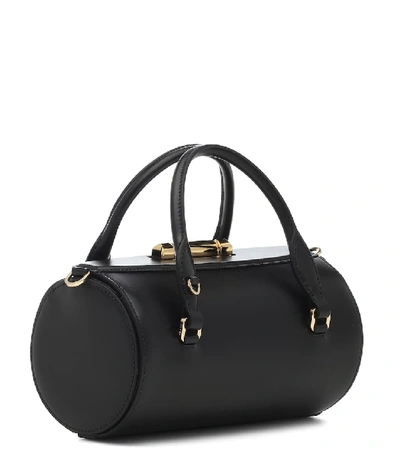 Shop Prada Sybille Leather Shoulder Bag In Black