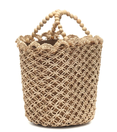 Shop Kayu Poppy Straw Tote In Brown