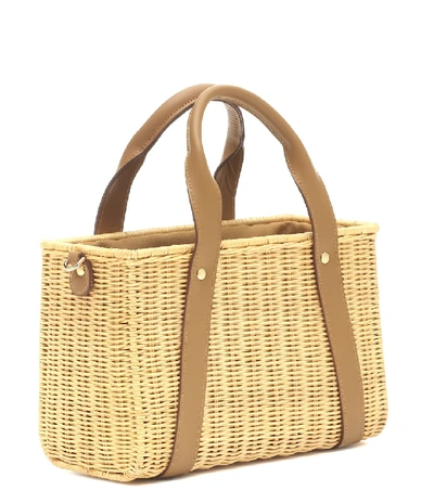 Shop Kayu Daisy Straw Shoulder Bag In Brown