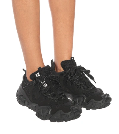 Shop Acne Studios Bolzter Sneakers In Black/black