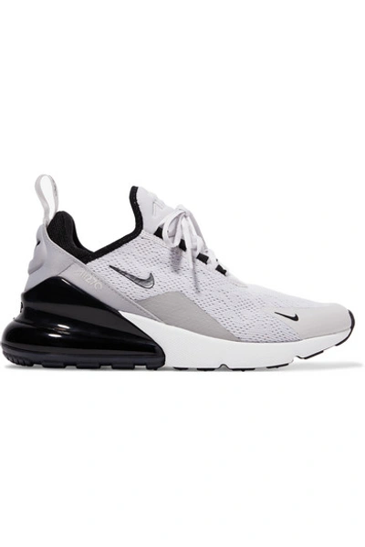 Shop Nike Air Max 270 Mesh Sneakers In Light Gray