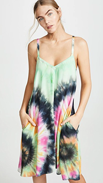 Shop Veda Playa Mini Dress In Fiesta Tie Dye