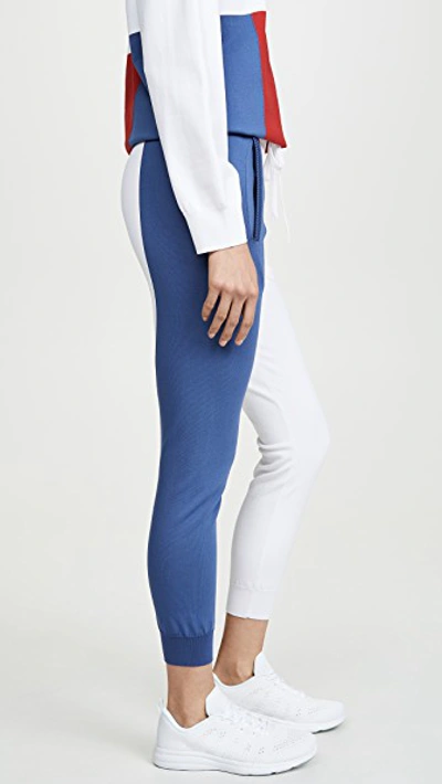 Shop Adam Selman Sport Colorblock Pants In Red/white/blue