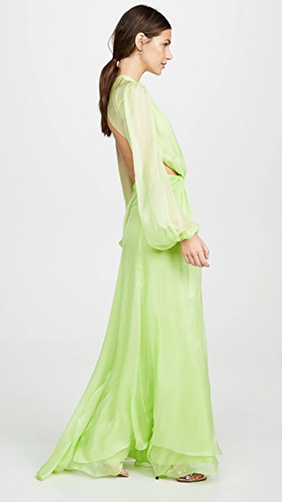 Shop Temperley London Lullaby Dress In Pistachio