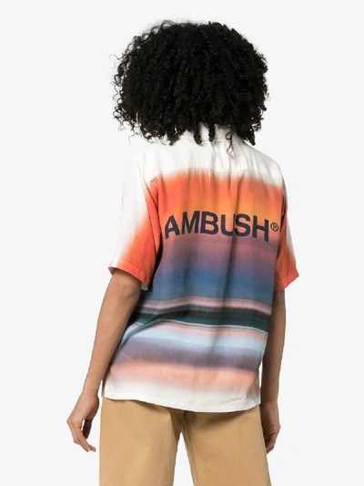 Shop Ambush Hawaiian Tie-dye Short Sleeve Shirt In Orange