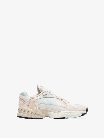 Shop Adidas Originals Adidas White Yung 1 Panelled Low Top Sneakers