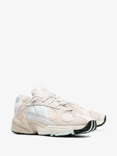 Shop Adidas Originals Adidas White Yung 1 Panelled Low Top Sneakers