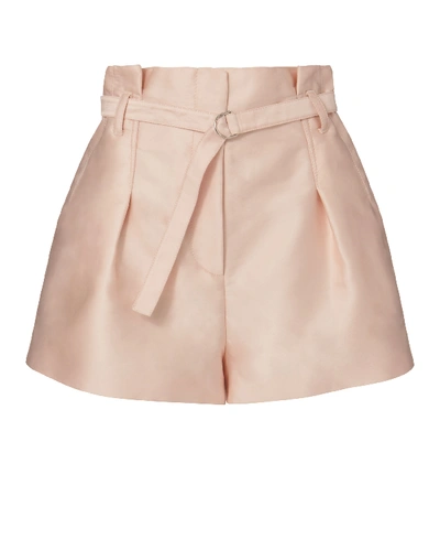 Shop 3.1 Phillip Lim / フィリップ リム Origami Pleated Satin Shorts In Blush