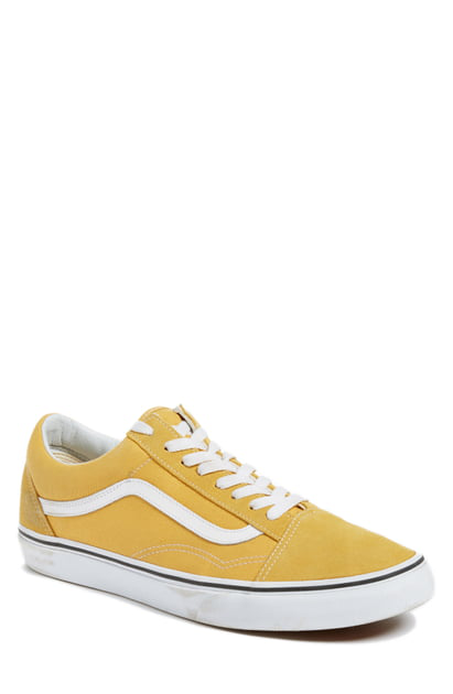 vans old skool ochre & true white womens shoes