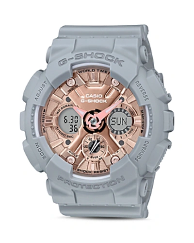 Shop G-shock S Series Rose-gold Dial Watch, 58.5mm In Rose Gold/gray