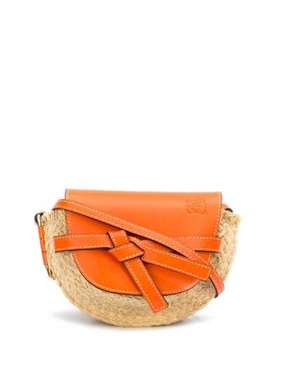 Shop Loewe Mini Gate Crossbody Bag - Orange