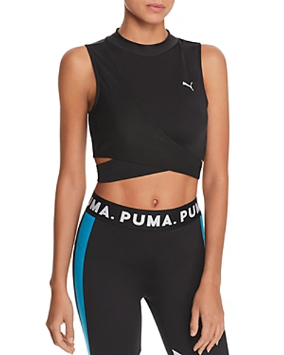 Puma Chase Crossover Cropped Top In Black | ModeSens