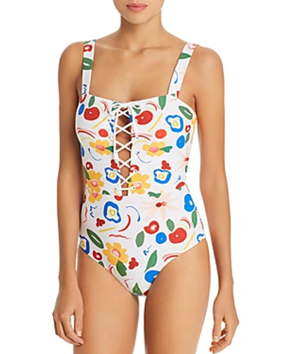 Shop Onia Raquel One Piece Swimsuit In White