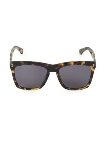 Shop Illesteva 55mm Los Feliz Tortoise Square Sunglasses