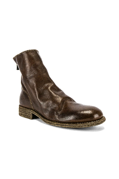 Shop Guidi Back Zip Boot In Brown