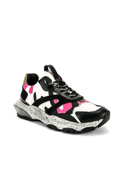 Shop Valentino Low Top Trainer In Multi & Pink