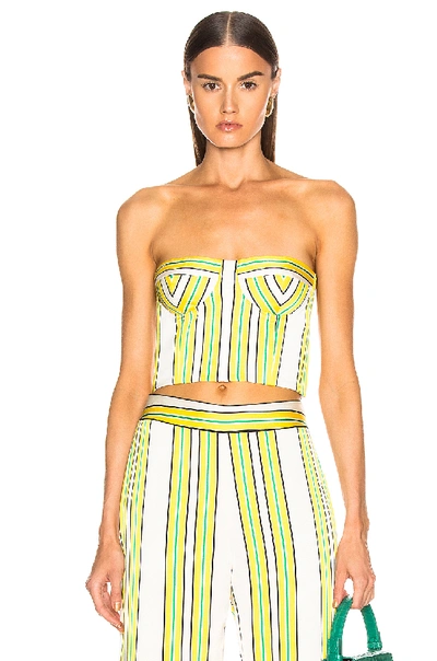 Shop Alexis Summer Bustier Top In Tuscan Stripe