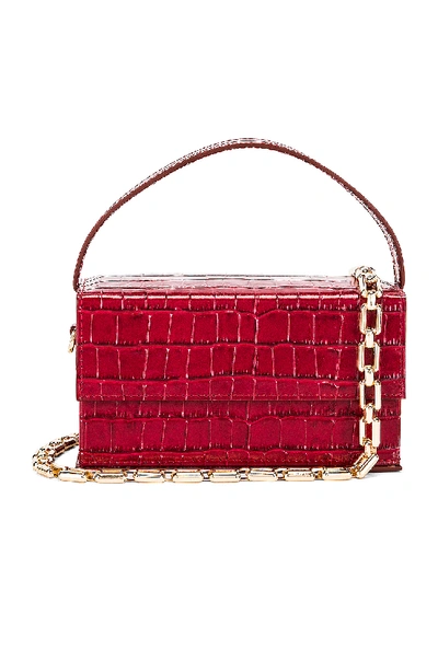 Shop L'afshar Small Ida In Red With Gold Deco Chain