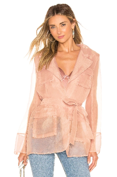 Shop Aéryne Felicie Suit Jacket In Mauve