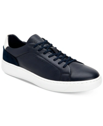 Shop Calvin Klein Men's Fuego Sneakers Men's Shoes In Dark Navy
