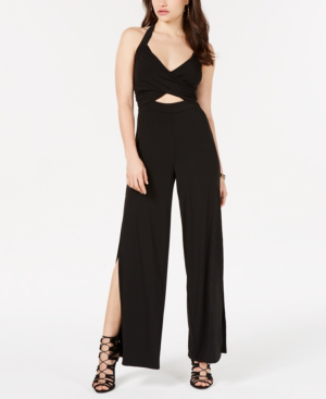criss cross halter jumpsuit