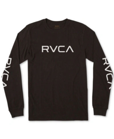 Shop Rvca Men's Big Logo Graphic T-shirt In Black
