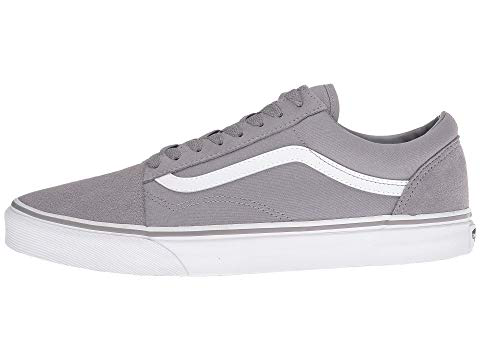 vans old skool suede canvas frost grey true white